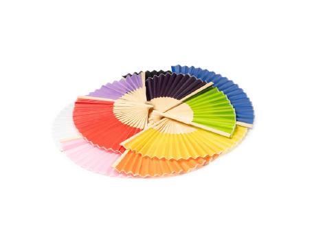 HAND FAN LIDIA RED