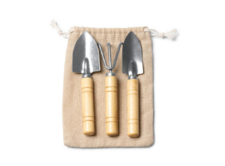 GARDENING SET CROCUS NATURAL