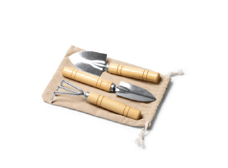 GARDENING SET CROCUS NATURAL