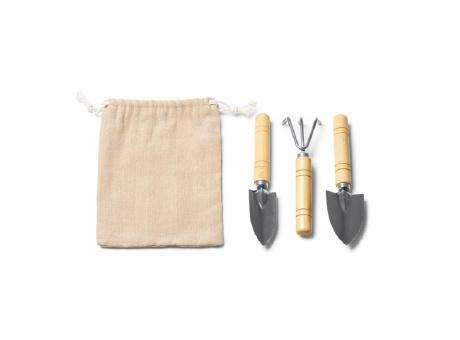 GARDENING SET CROCUS NATURAL