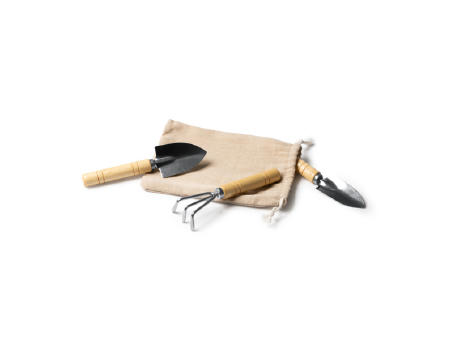 GARDENING SET CROCUS NATURAL