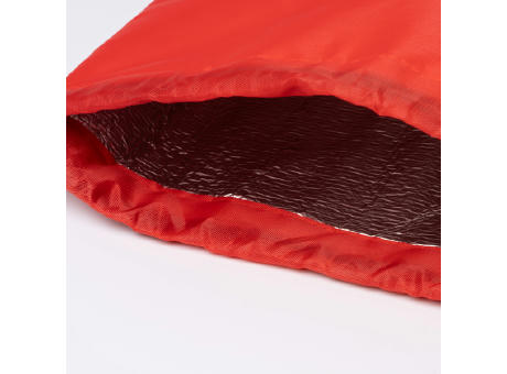 DRAWSTRING COOLER BAG CROCKER RED