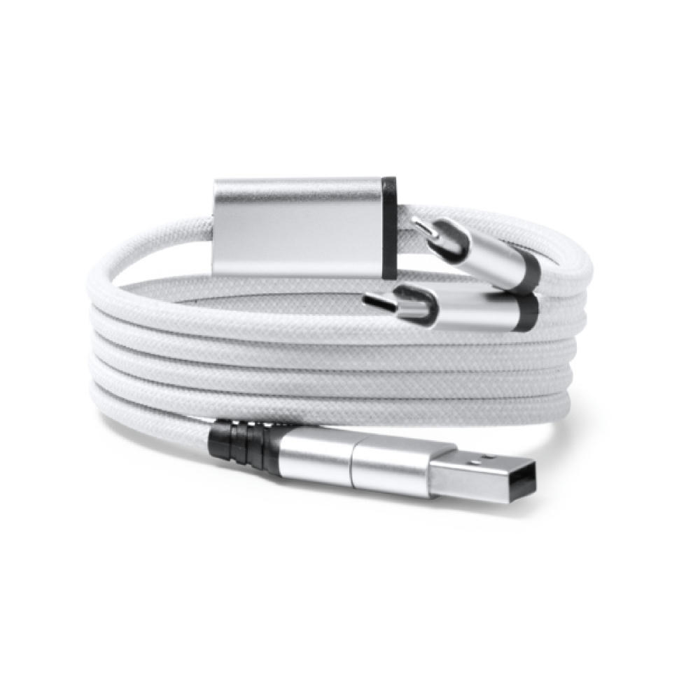 CHARGER CABLE ELON WHITE