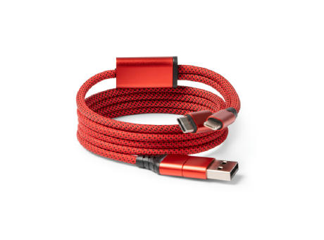 CHARGER CABLE ELON RED