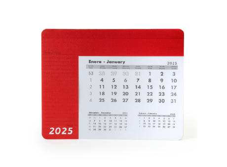 SERBAL CALENDAR MOUSE PAD RED