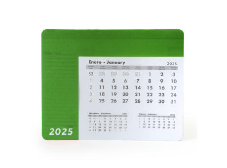 SERBAL CALENDAR MOUSE PAD FERN GREEN