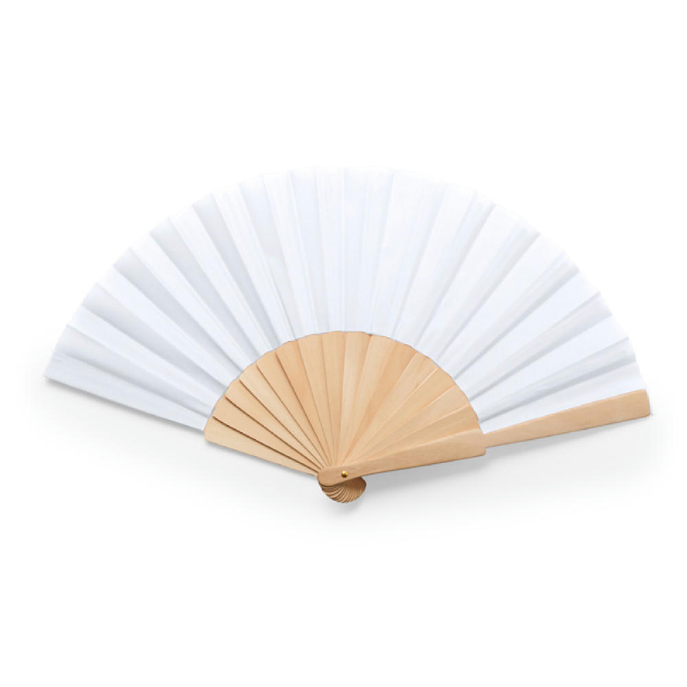 CALESA HAND FAN WHITE