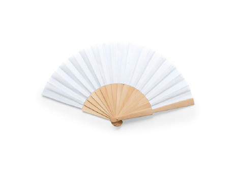 CALESA HAND FAN WHITE