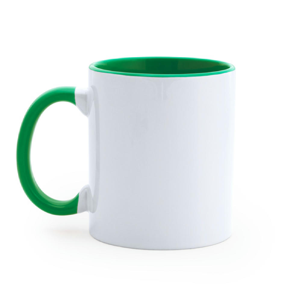 MANGO SUBLIMATION MUG WHITE/FERN GREEN