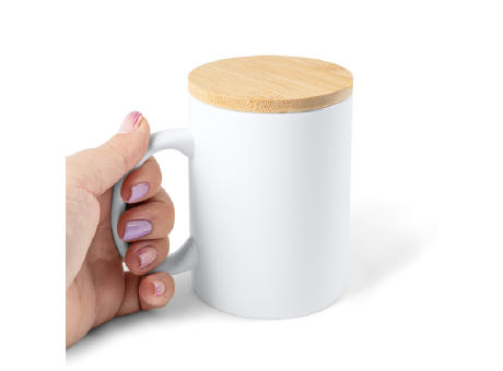 BERRY LID MUG WHITE