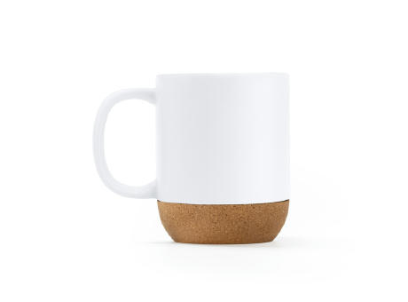 ROSELLA CORK MUG WHITE