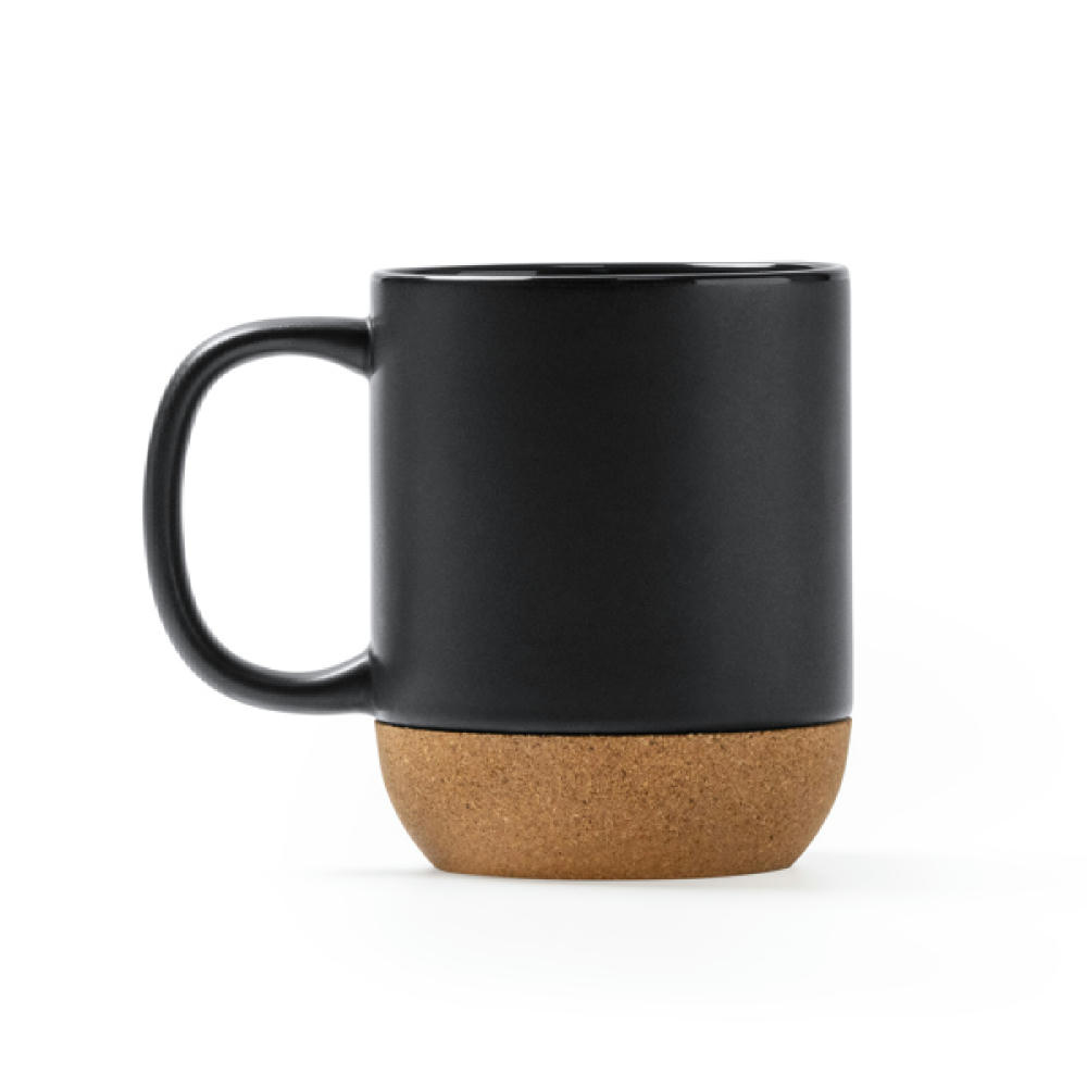 ROSELLA CORK MUG BLACK