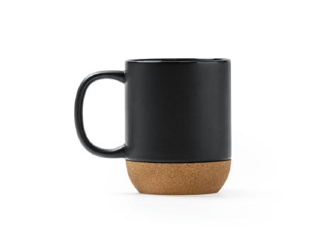 ROSELLA CORK MUG BLACK