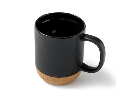 ROSELLA CORK MUG BLACK