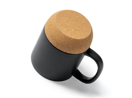 ROSELLA CORK MUG BLACK