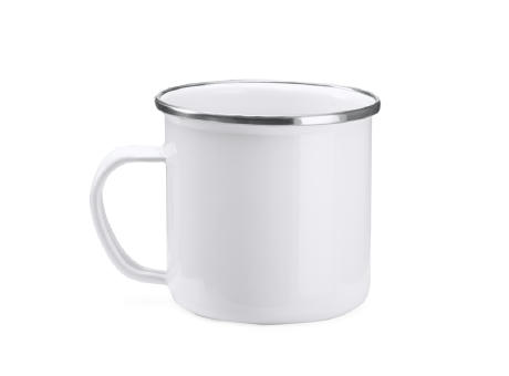 DAMASCO SUBLIMATION METAL MUG WHITE