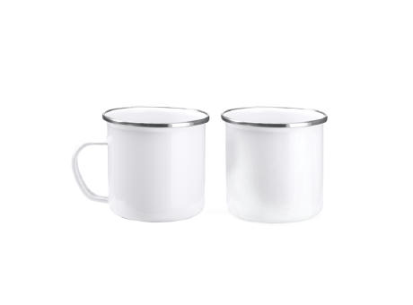 DAMASCO SUBLIMATION METAL MUG WHITE