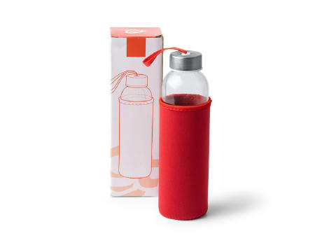 CAMU CRYSTAL BOTTLE 500 ML RED