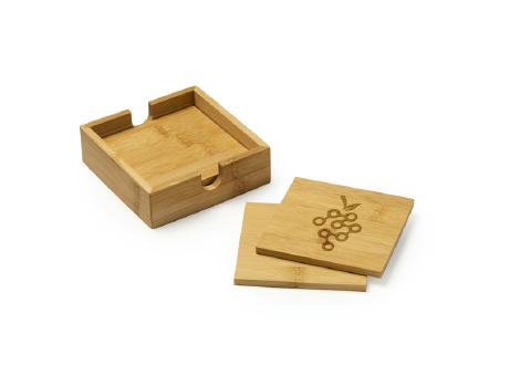 COASTER SET ALGOR NATURAL