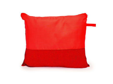 BERING POLAR FLEECE BLANKET WITH POUCH RED