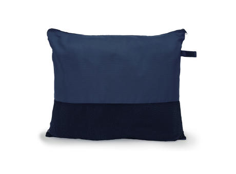 BERING POLAR FLEECE BLANKET WITH POUCH NAVY BLUE