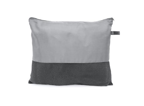 BERING POLAR FLEECE BLANKET WITH POUCH HEATHER GREY