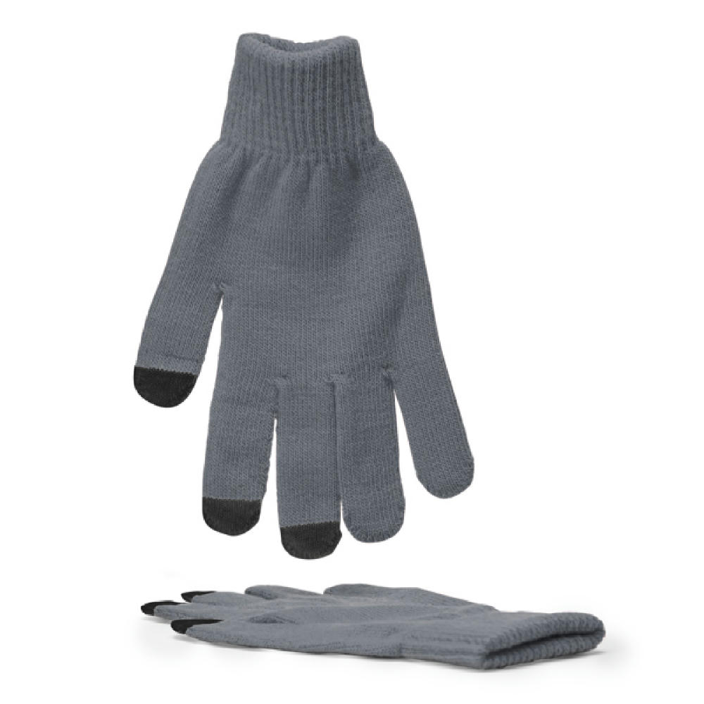 ZELAND TACTILE GLOVES HEATHER GREY