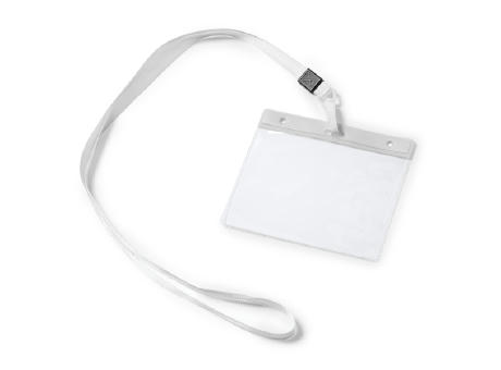 LANYARD/ID BADGE POMEL WHITE