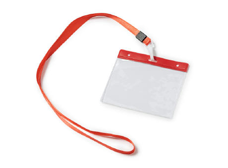 LANYARD/ID BADGE POMEL ORANGE