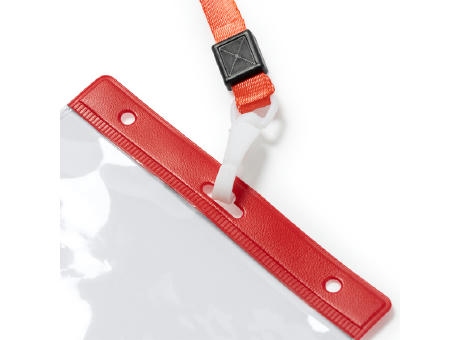 LANYARD/ID BADGE POMEL ORANGE