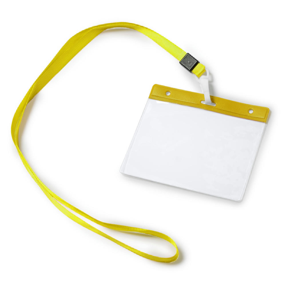 LANYARD/ID BADGE POMEL YELLOW