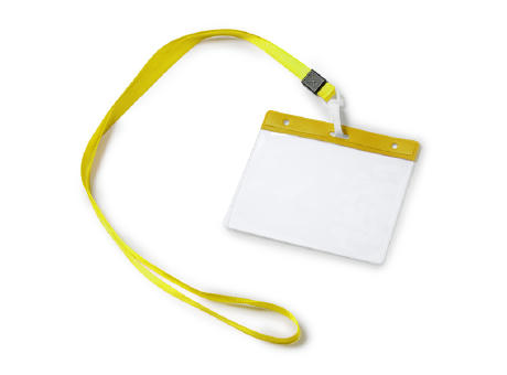 LANYARD/ID BADGE POMEL YELLOW