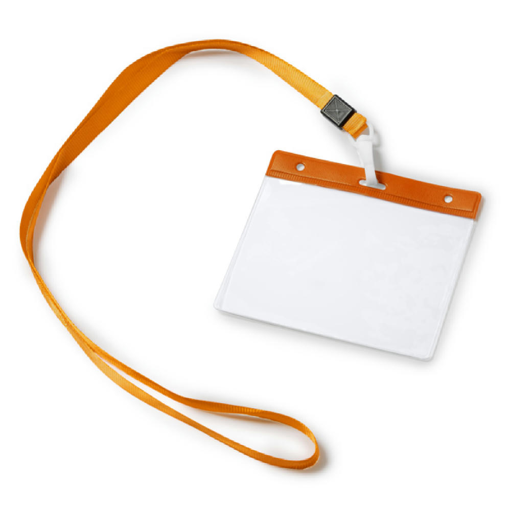 LANYARD/ID BADGE POMEL ORANGE