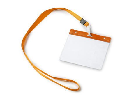 LANYARD/ID BADGE POMEL ORANGE