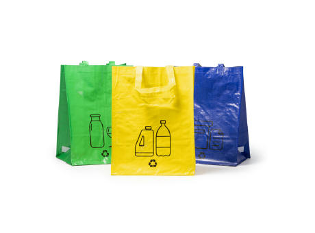 RECYCLE BAGS VOLGA GREEN/BLUE/YELLOW