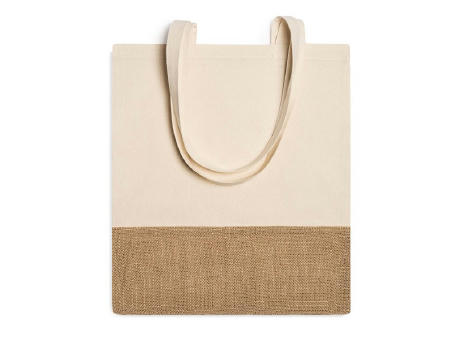 WAVE COTTON/JUTE BAG GREIGE