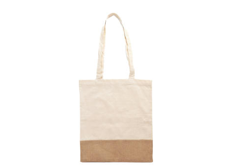 WAVE COTTON/JUTE BAG GREIGE