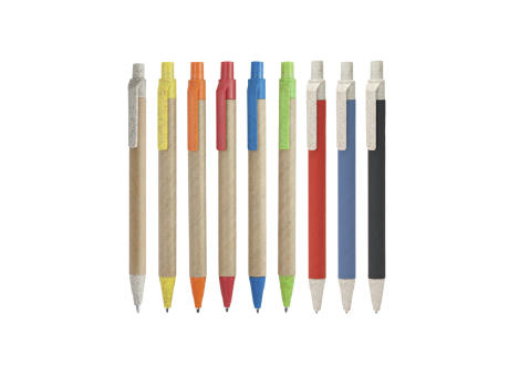 GROVE CARTON/WHEAT STRAW FIBER BALLPEN BLACK/GREIGE