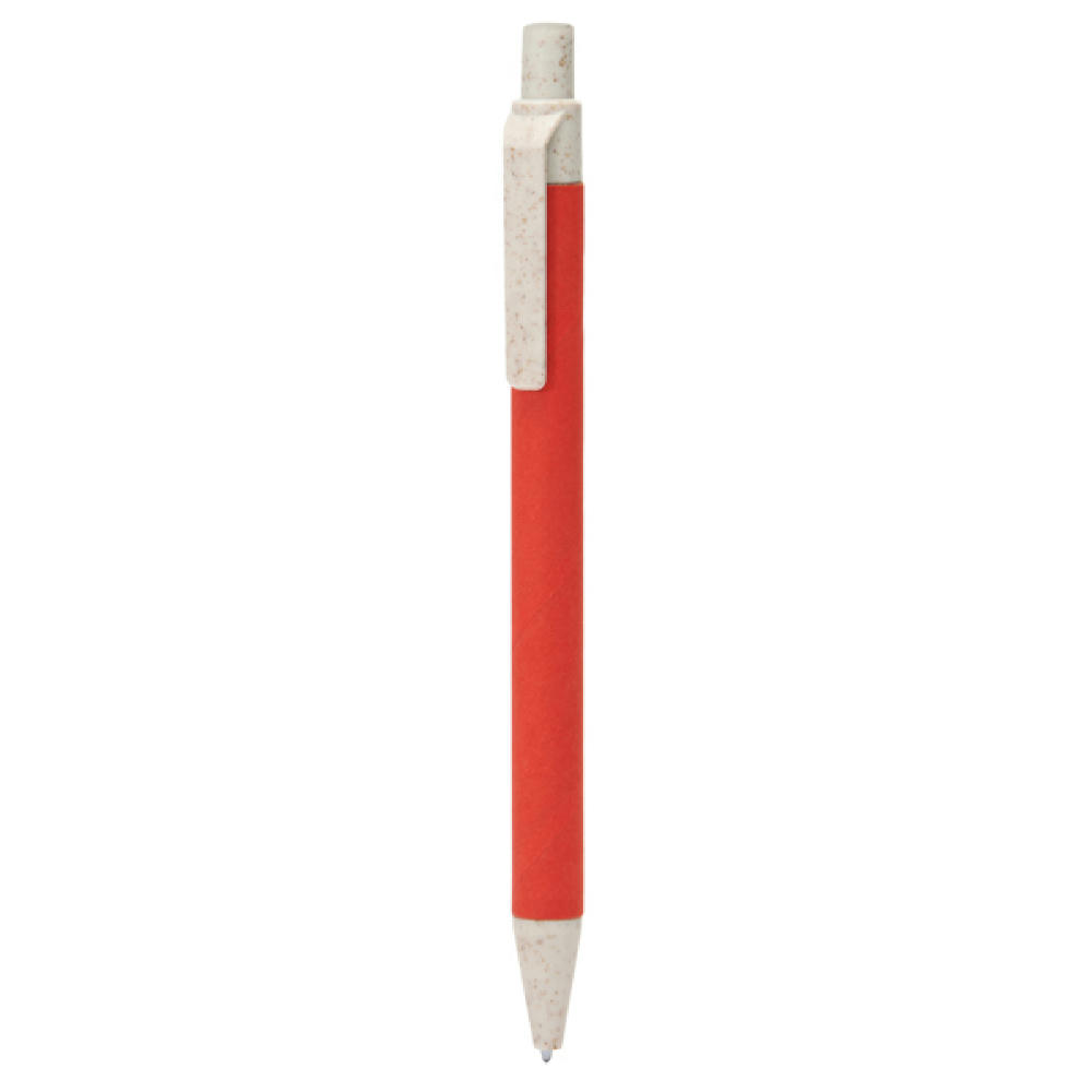 GROVE CARTON/WHEAT STRAW FIBER BALLPEN RED/GREIGE