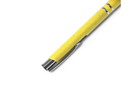 HAYEDO METAL/WHEAT STRAW FIBER BALLPEN YELLOW