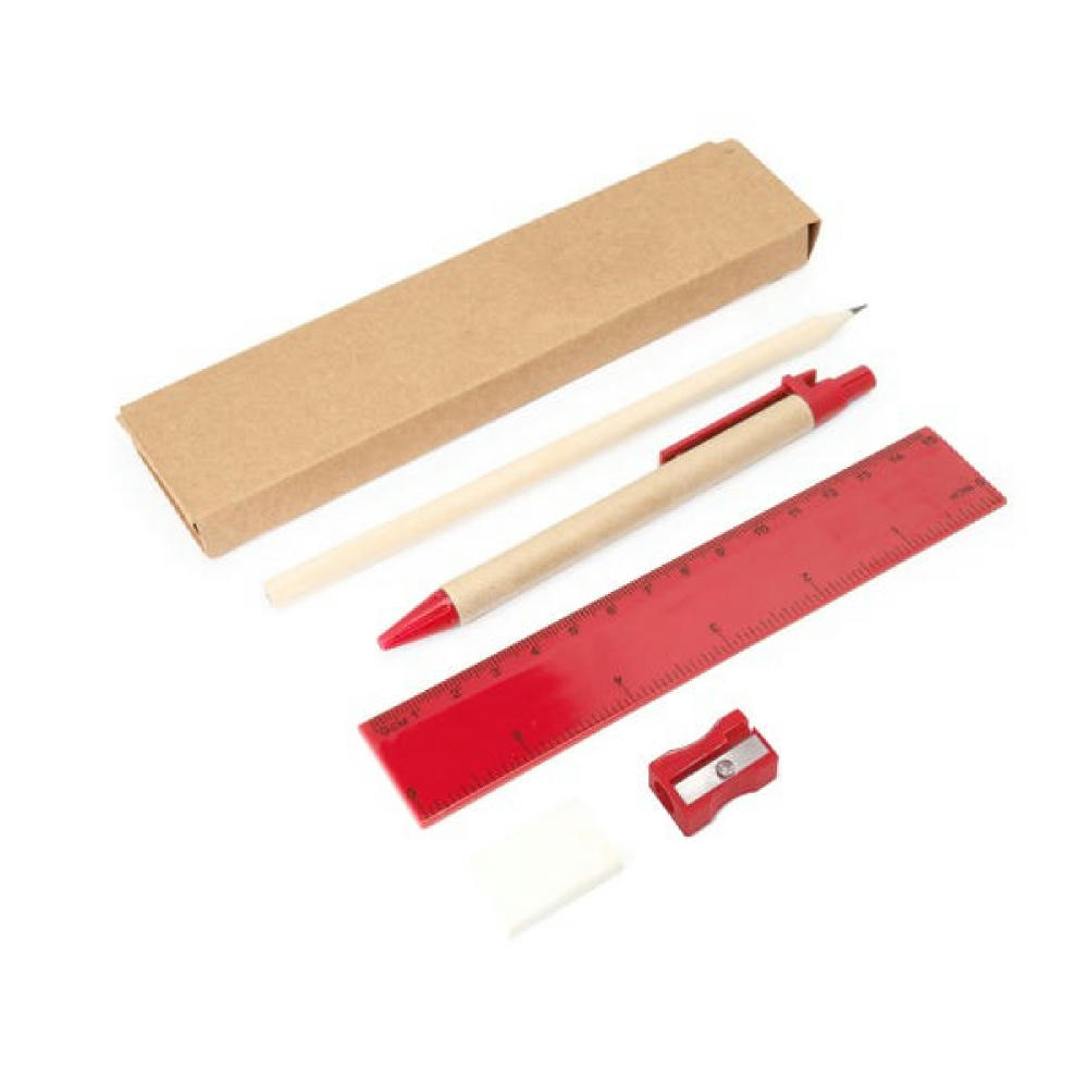 LIZANA WRITING SET RED