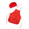 JAMIE APRON/HAT SET KID ONE SIZE RED