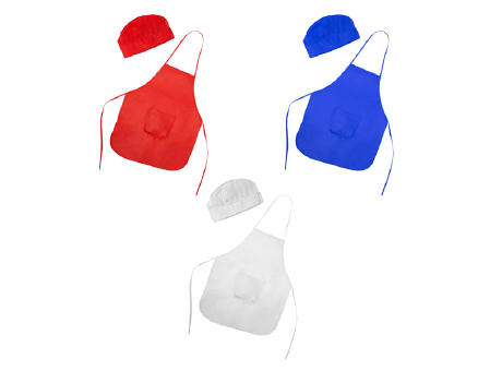 JAMIE APRON/HAT SET KID ONE SIZE WHITE