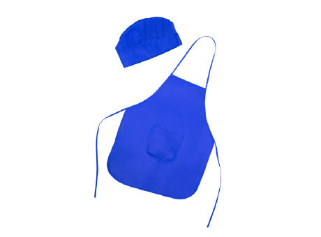 JAMIE APRON/HAT SET KID ONE SIZE ROYAL BLUE