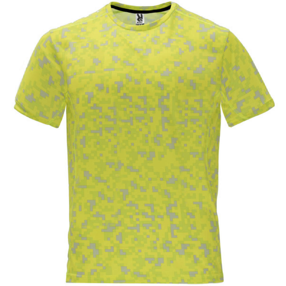 ASSEN T-SHIRT S/S FLUOR YELLOW PIXEL