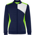 LEROS SWEATSHIRT S/S LIME/NAVY BLUE