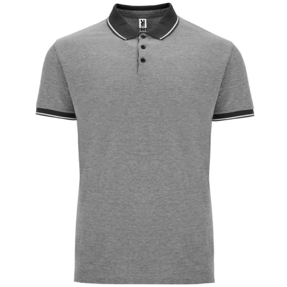 BOWIE POLO SHIRT S/S HEATHER BLACK