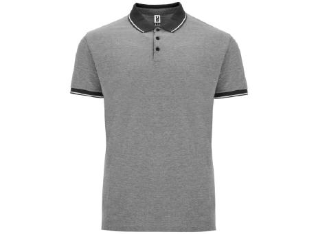 BOWIE POLO SHIRT S/S HEATHER BLACK