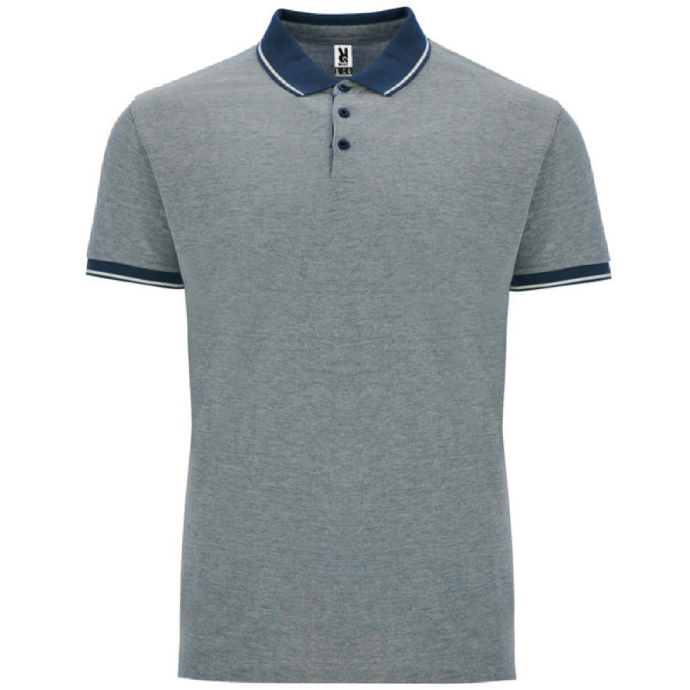 BOWIE POLO SHIRT S/S HEATHER NAVY BLUE