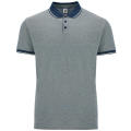 BOWIE POLO SHIRT S/S HEATHER NAVY BLUE